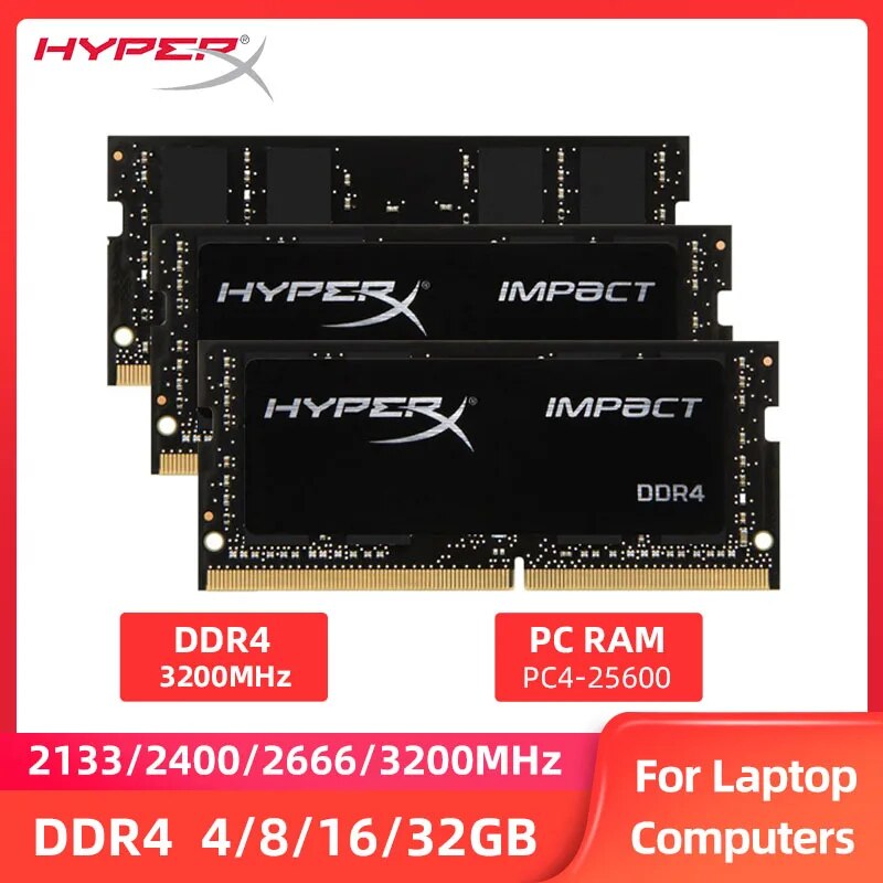 Ʈ ޸ RAM HyperX SODIMM PC-21300 25600 Ʈ, DDR4 8GB, 4GB, 16GB, 32GB, 2133mhz, 2400mhz, 2666mhz, 3200MHz